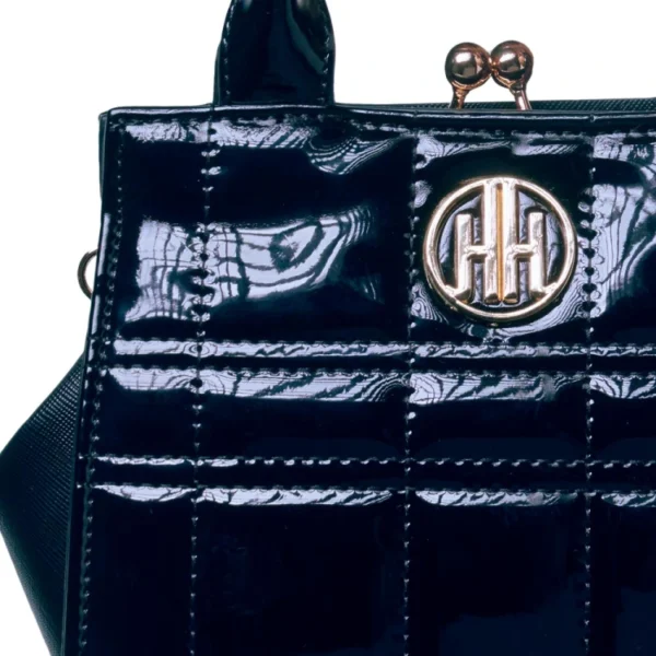 Mini Bolso Negro Imaticion Piel Charol