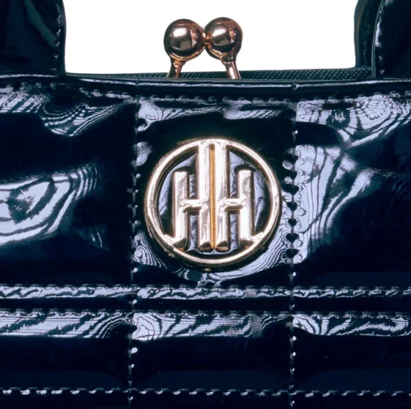Mini Bolso Negro Imaticion Piel Charol